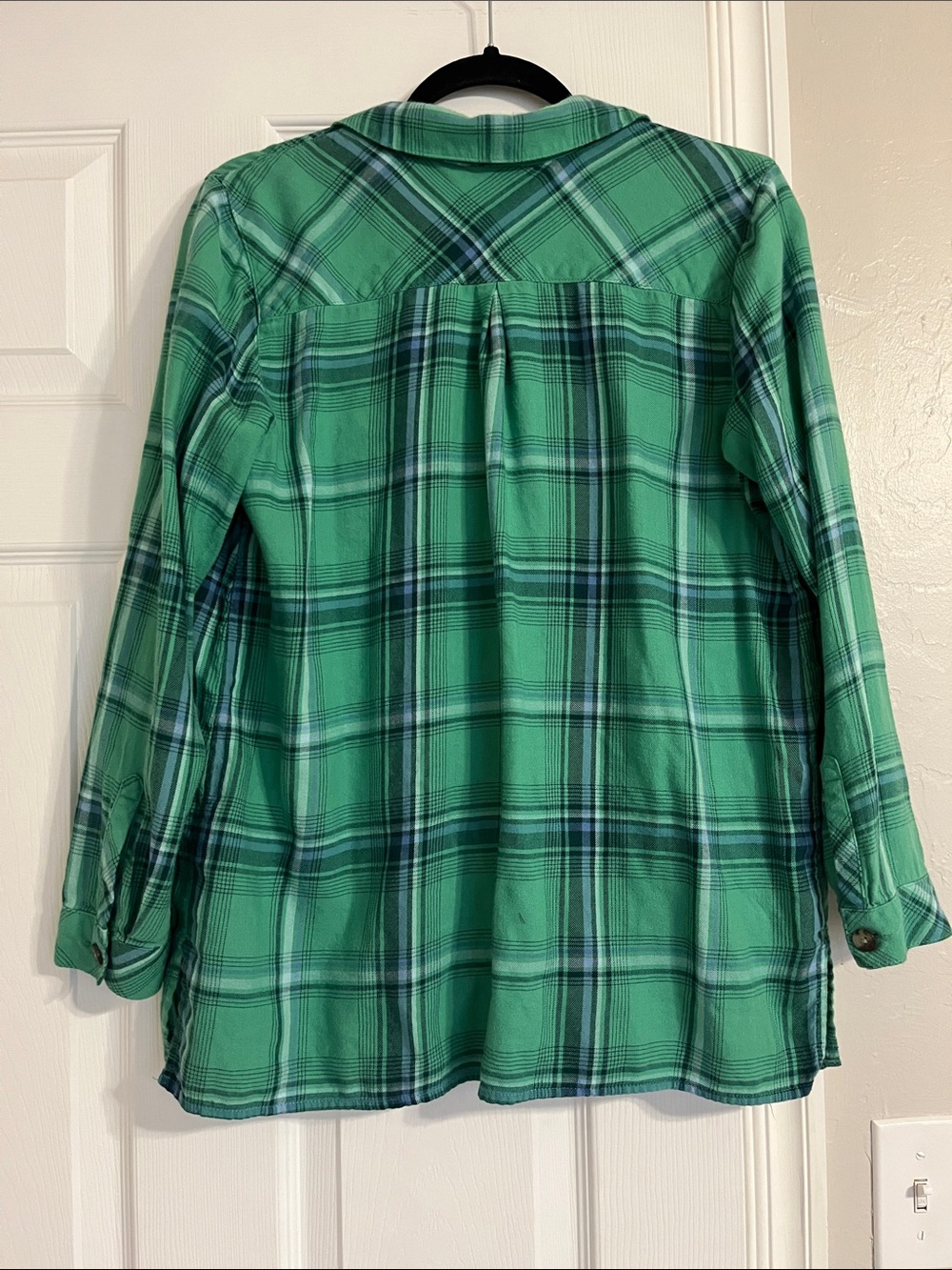 J. Jill Green Plaid Button-Front Shirt - Picture 2 of 5